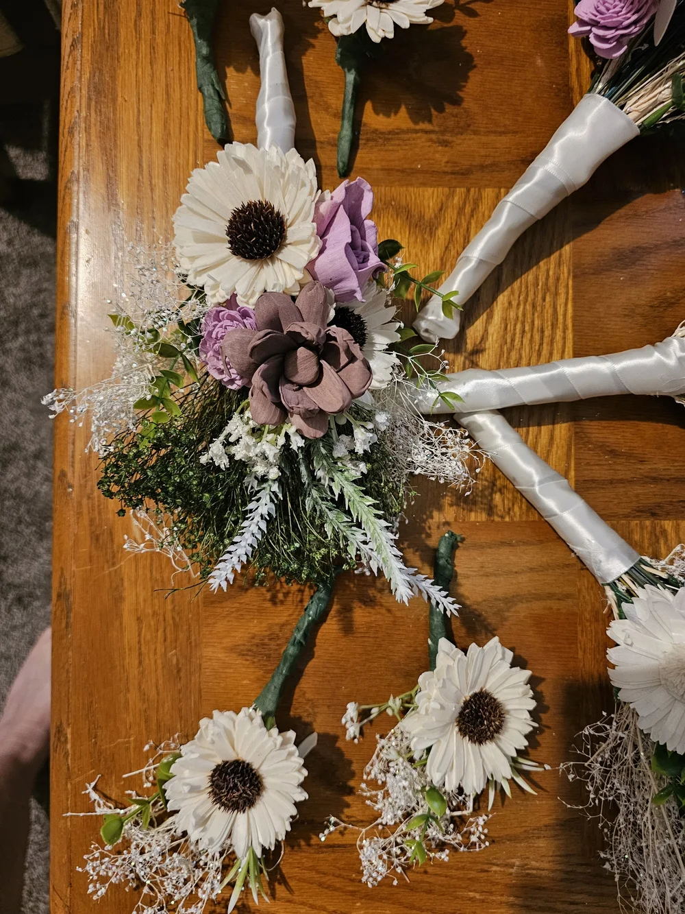 Wedding In a Box! Handcrafted Bridal Bouquet And Boutinniere Set
